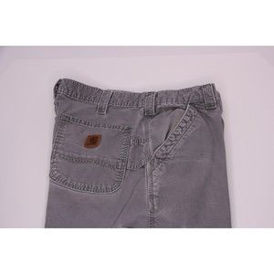 38x32 Men's Carhartt Gray Carpenter Pants - Loose Original Fit - B151 FAT